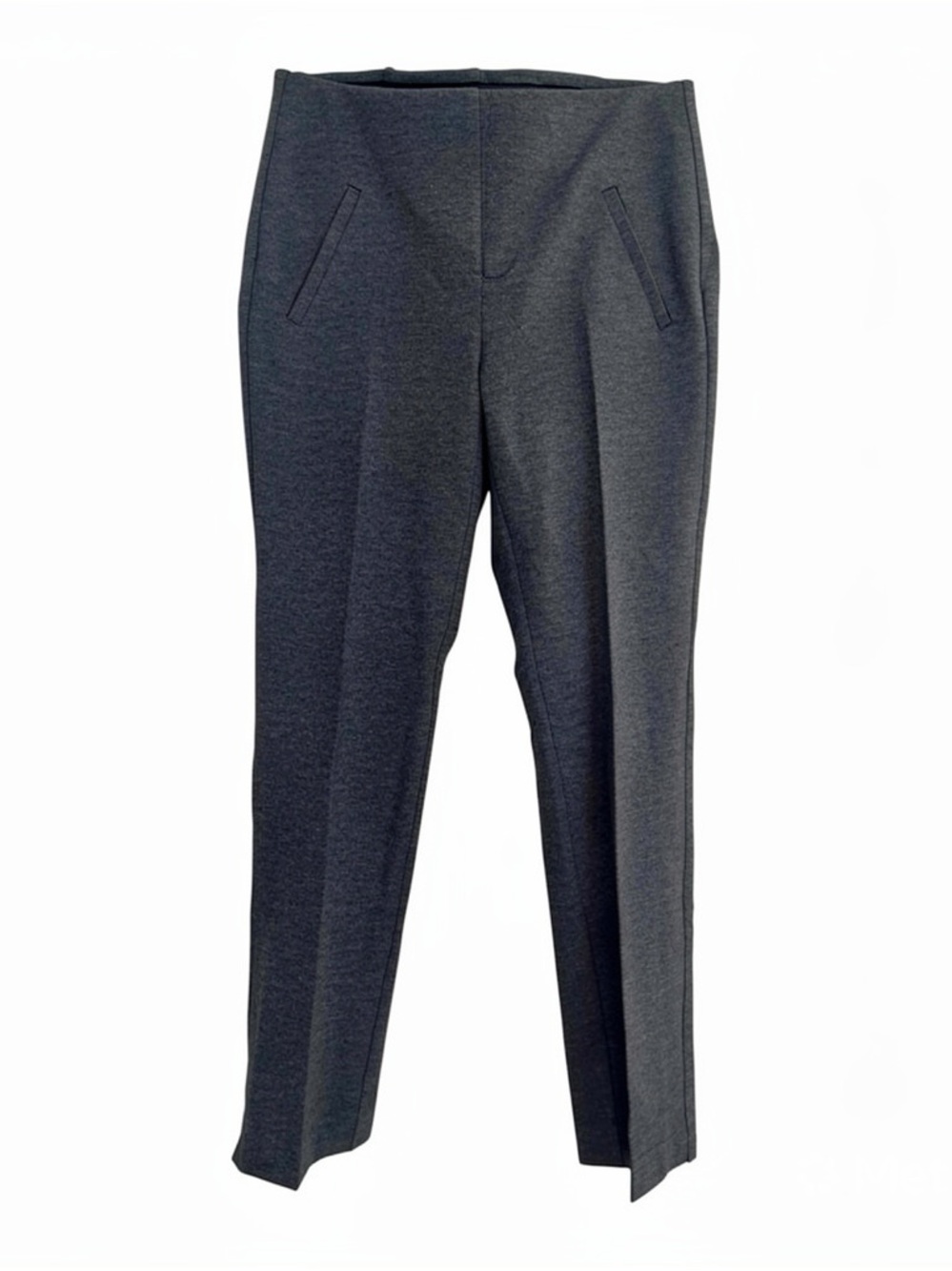 NWT Chico's Fabulously Slimming Ponte Slim Pant 2P Petite Gray Ankle